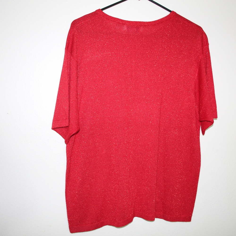 C.B. Collections red pullover sweater size Large